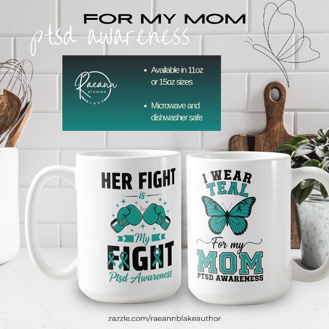 For My Mom PTSD Awareness Ceramic Mug (Creator Uploaded)