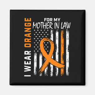 For My Mother In Law Leukemia Cancer Awareness Fla Magnet