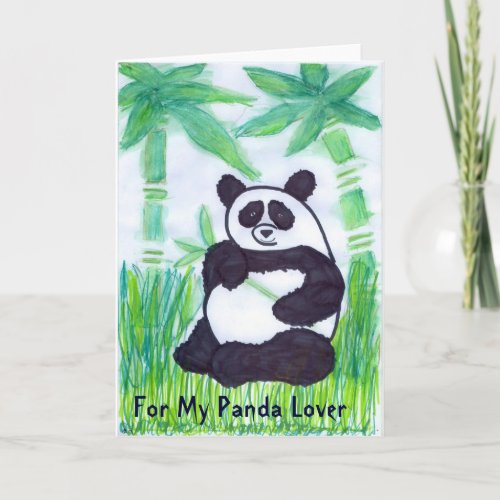 For My Panda Lover_ Greeting Card