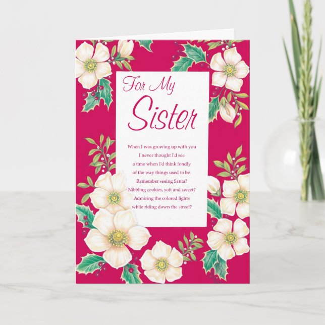 For My Sister Holiday Card (Front)