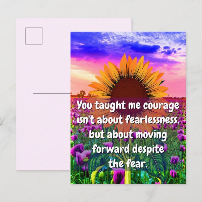 For My Sister, My Friend | Strength and Courage  Postcard (Front/Back)
