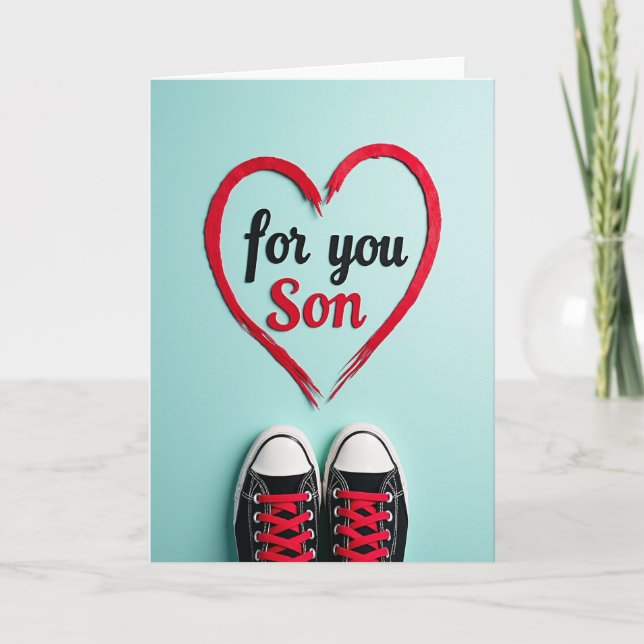 For My Son Love Card (Front)