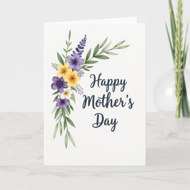 For My Soulmate Floral Note Card (Front)