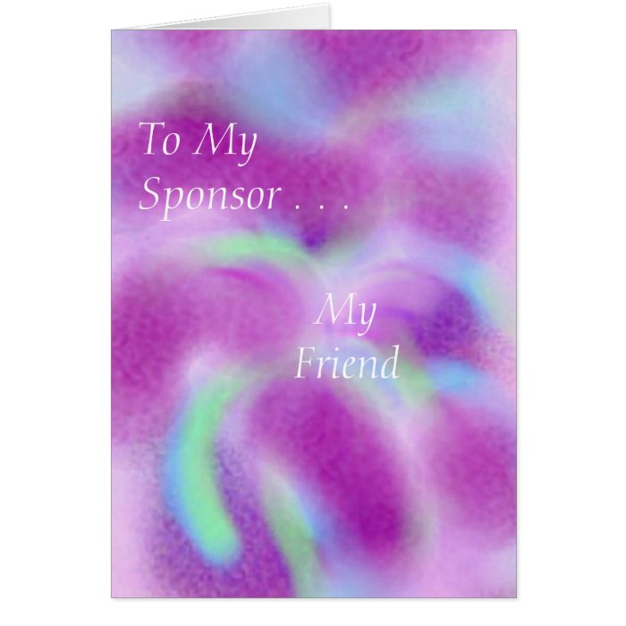 For my sponsor cards