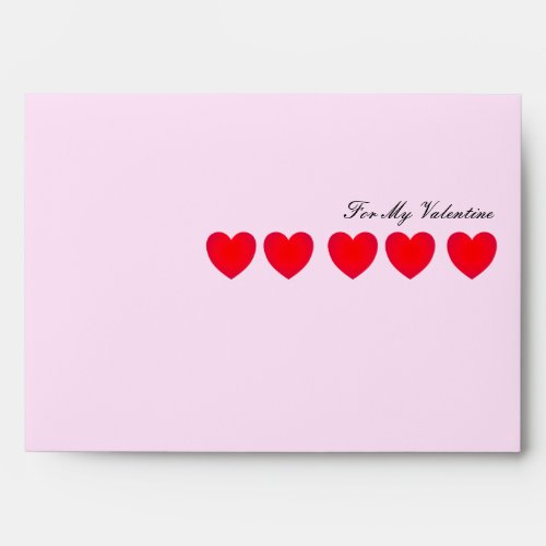 For My Valentine Envelope