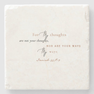 For My Ways are not your Ways Scripture Stone Coaster