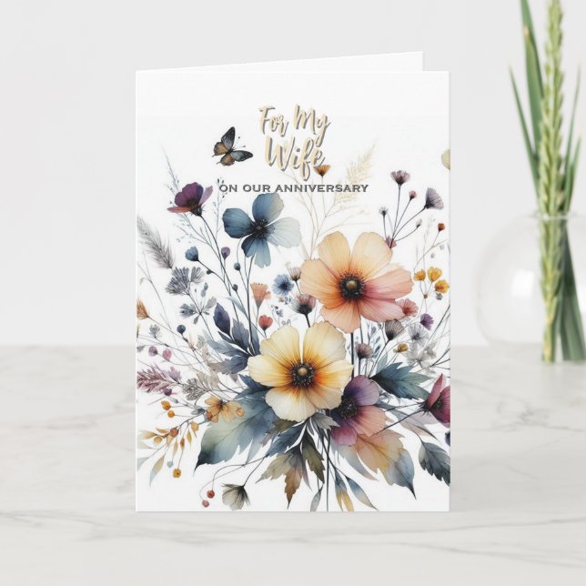 For my Wife Anniversary Greeting Card (Front)