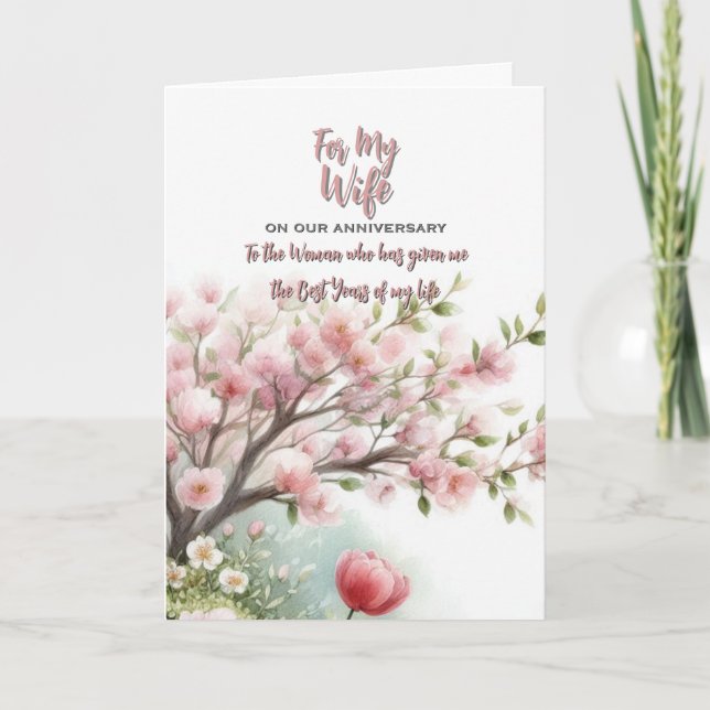 For my Wife Anniversary Greeting Card (Front)