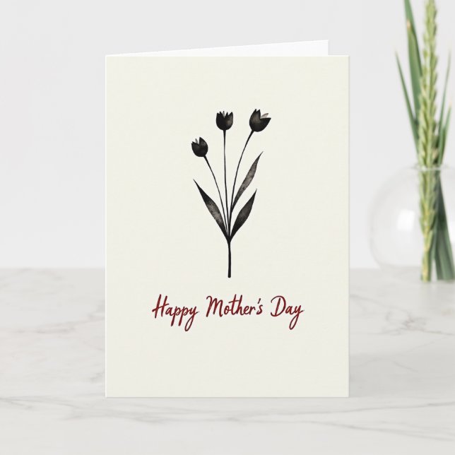 For My Wife Floral Art Card (Front)