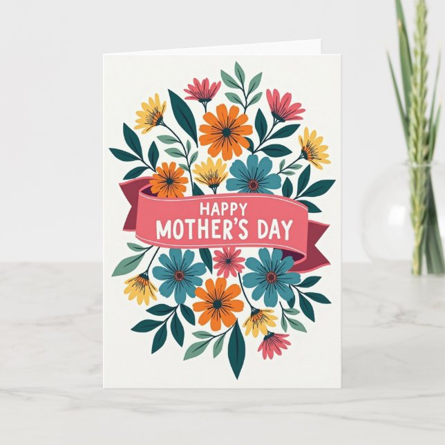 For My Wife Floral Card (Front)