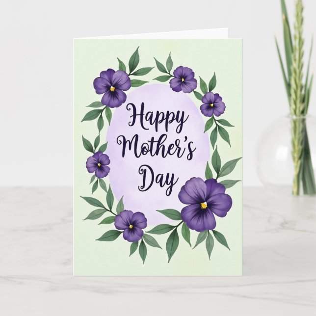 For My Wife Lovely Floral Card (Front)