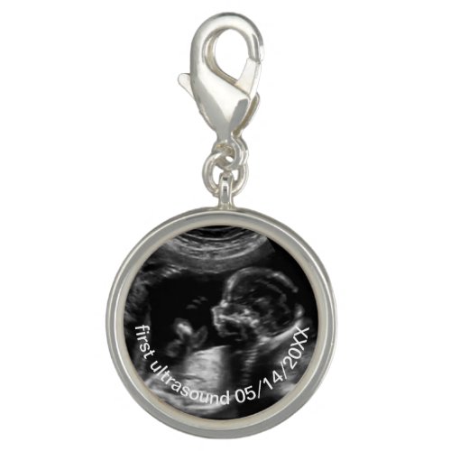 For New Mother First Ultrasound Sonogram Baby  Charm