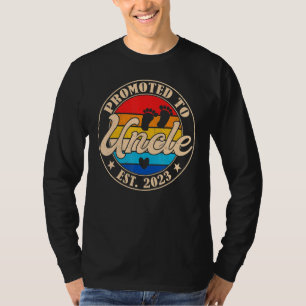 For New Uncle First Time Vintage Promoted To Uncle T-Shirt