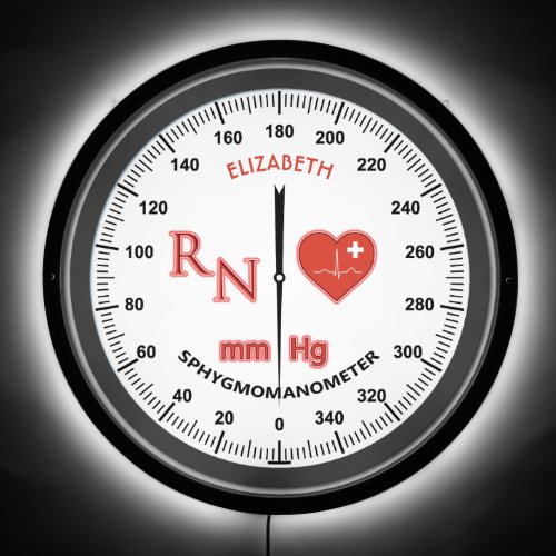 For Nurse Blood Pressure Monitor Sphygmomanometer LED Sign