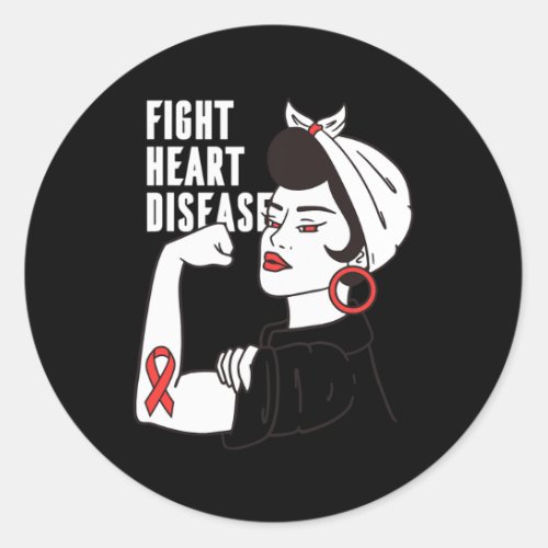 For Nurse Or Doctor _ Heart Disease Awareness Mont Classic Round Sticker