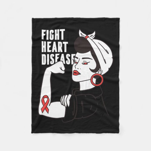 For Nurse Or Doctor _ Heart Disease Awareness Mont Fleece Blanket