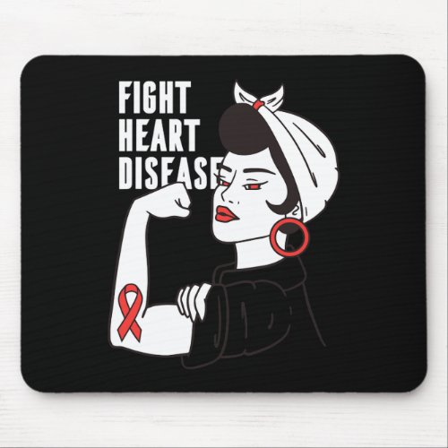 For Nurse Or Doctor _ Heart Disease Awareness Mont Mouse Pad