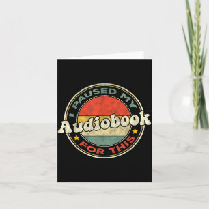 For Obook Listeners O Book Lovers Retro Women  Card