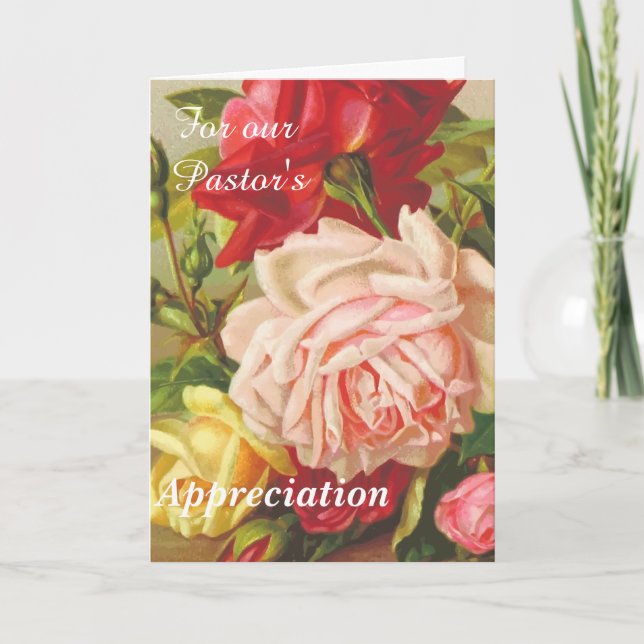 For Our Pastor's  Appreciation Holiday Card (Front)