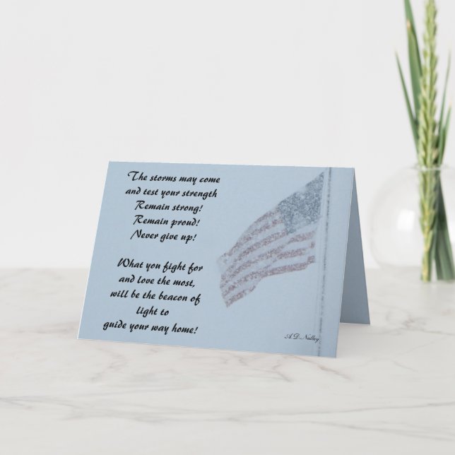 For our soldiers thank you card (Front)