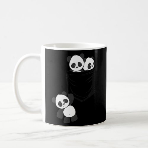 For Panda Kawaii Baby Pandas In Pocket Coffee Mug