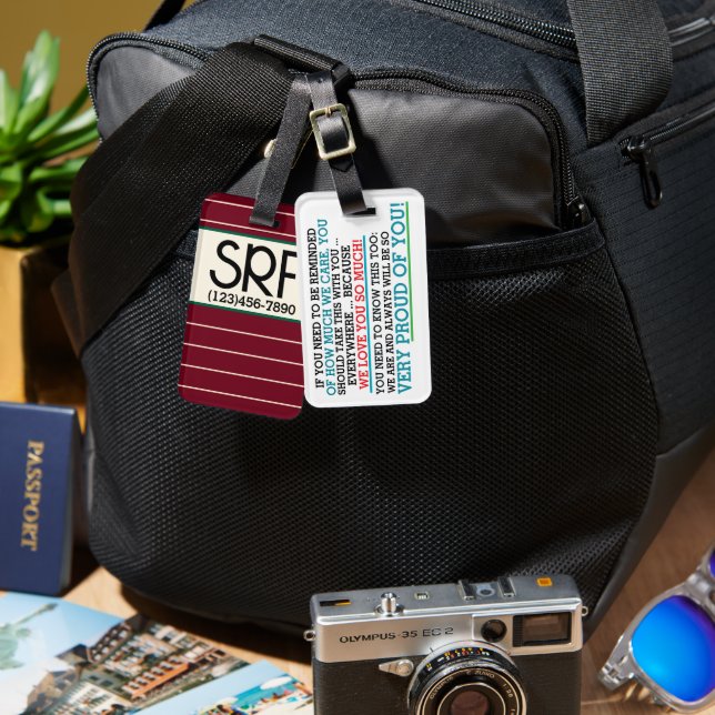  For Parents or Children Tag (Front & Back)