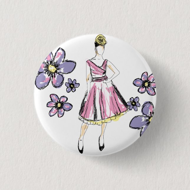For Passion fashion Pinback Button (Front)