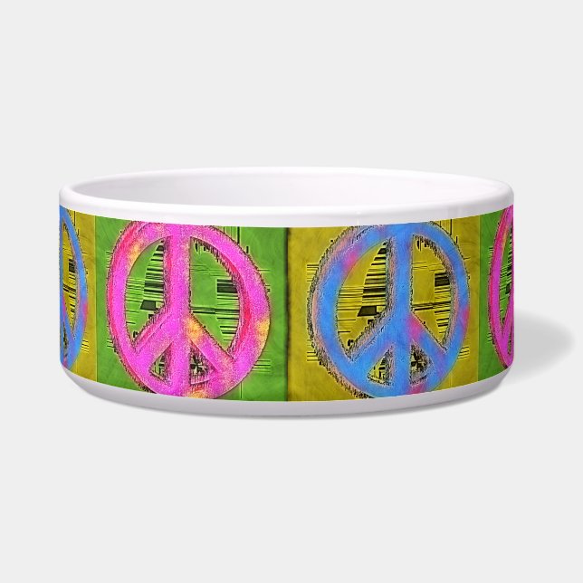 FOR PEACE Pet Bowl (Front)