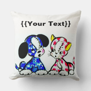 For Pets Throw Pillow