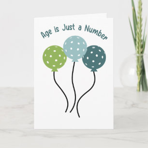 For PIckleball Players Funny Birthday Card