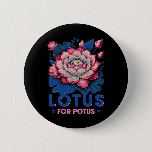 For Potus Kamala Harris 2024 Trending President  Button (Front)