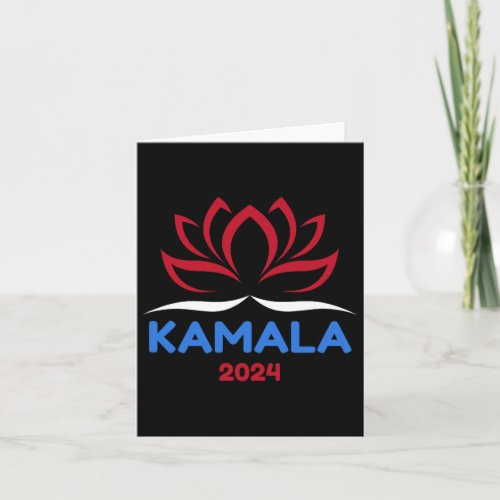 For President 2024 Sanskrit Lotus Design  Card