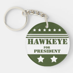 For President Hawkeye Keychain