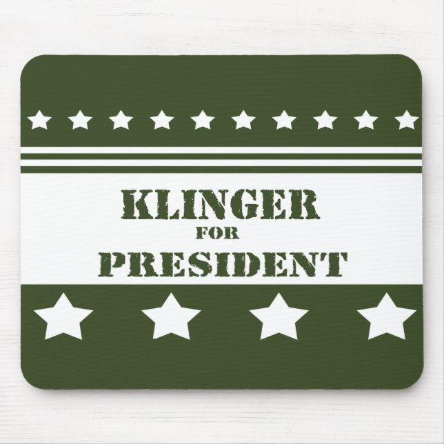 For President Klinger Mouse Pad (Front)