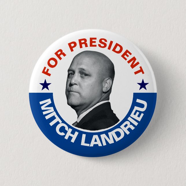 For President: Mitch Landrieu 2020 Button (Front)