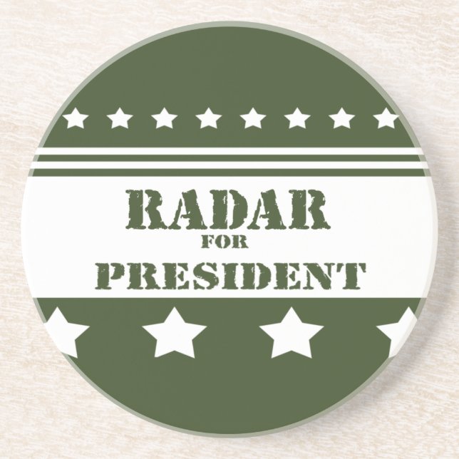 For President Radar Drink Coaster (Front)