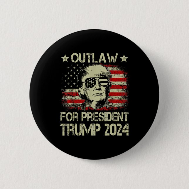 For President Trump 2024  Button (Front)