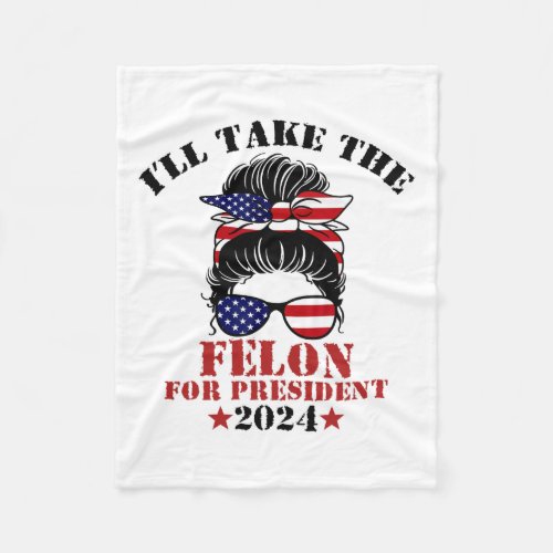 For President Trump Tee  Fleece Blanket