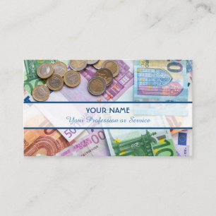 For professional accountants and financial experts business card