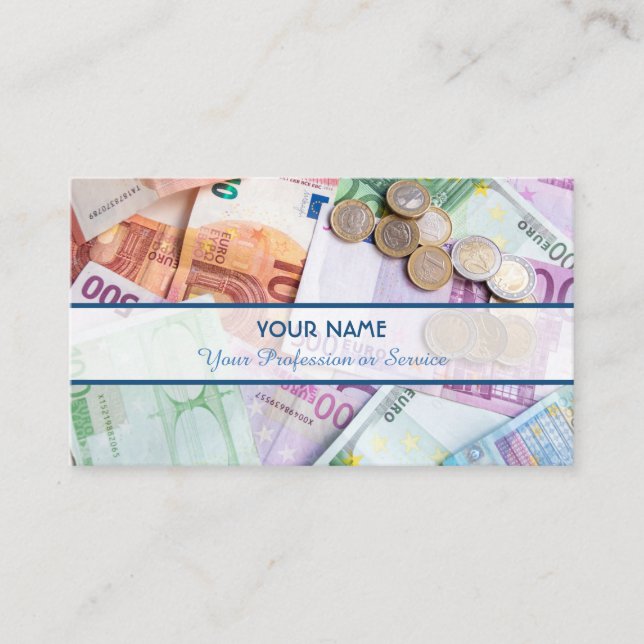 For professional accountants and financial experts business card (Front)