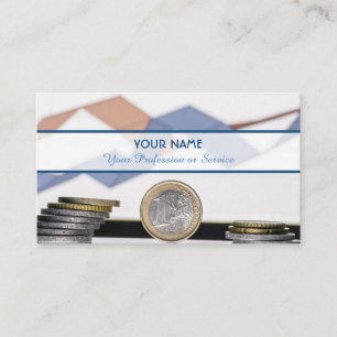 For professional accountants and financial experts business card