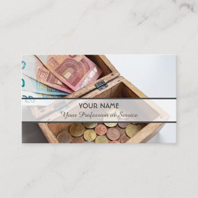 For professional banker or financial experts busin business card (Front)