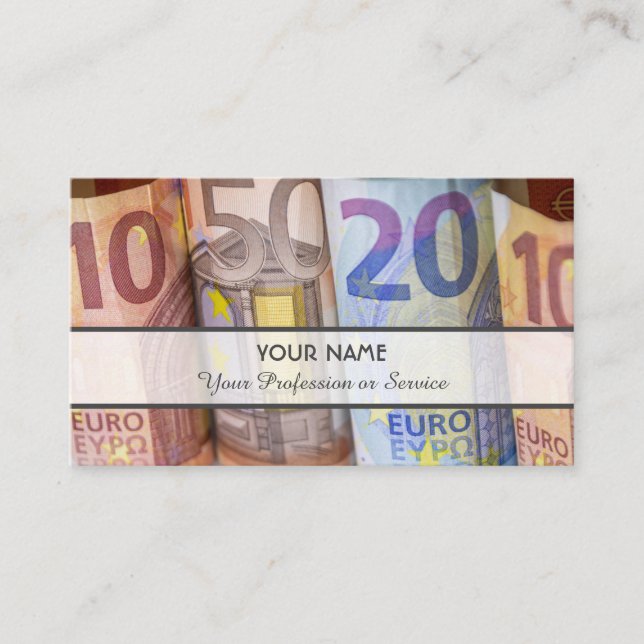 For professional banker or financial experts business card (Front)