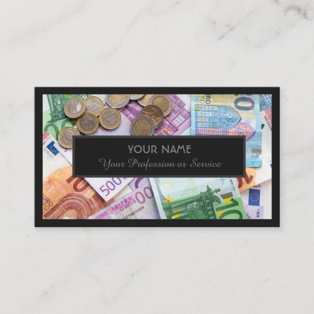 For professional banker or financial experts business card (Front)