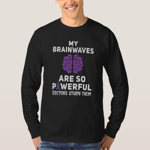 For Purple Ribbon Warrior  Supporters  Epilepsy A T_Shirt