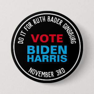 For R.B.G. Vote BIDEN HARRIS 2020 Button