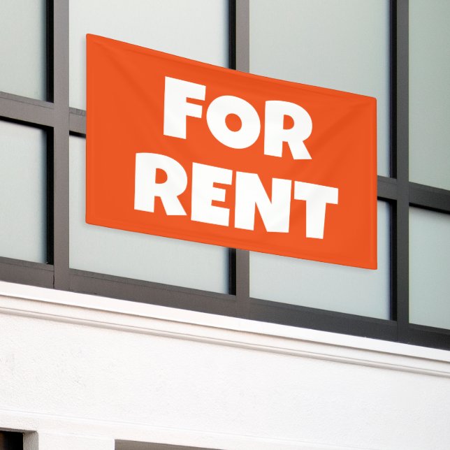 For Rent Banner (Outside Building)