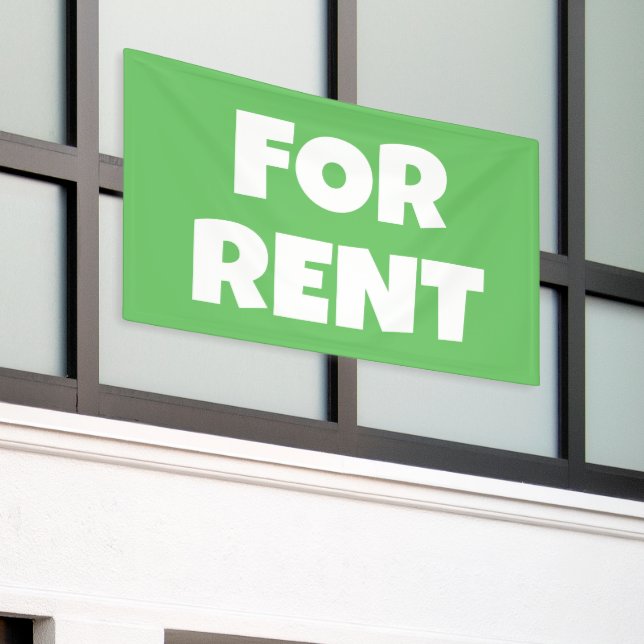 For Rent Banner (Outside Building)