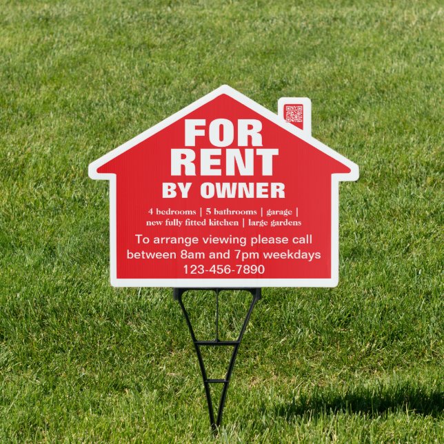 For Rent By Owner House Sale Sign (Insitu)