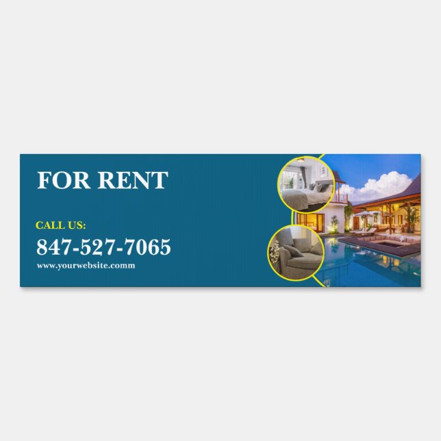 For Rent Custom Yard Sign (Front)